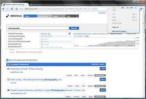 Right click on the Chrome address bar Chrome Keyword Search - Step 2