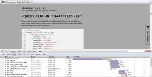The Firebug net tab gives you a breakdown of page load time. One of Firebugs useful tabs.