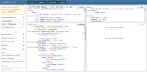 jsFiddle code snippet GUI