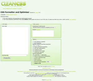 CleanCSS GUI