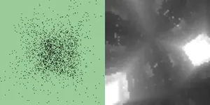 The 3D dots and 512b JSpongy experiments using Canvas Experiments by p01.org
