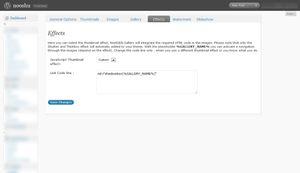 Change a couple of setting in the WordPress admin. Settings to change in NextGEN gallery