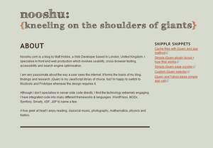 Snipplr Snippets sidebar widget in action. View of the snippler snippets side bar.