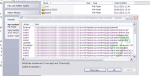 Plug-ins checked out from the WordPress repository. Updating WordPress plugins directly from the repository