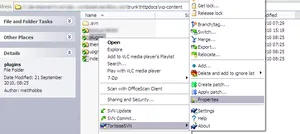 tortoise properties menu
