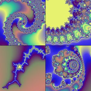 The Julia Map with a random colour scheme (nice feature). julia map random colours