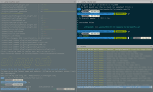 iTerm2 in action with the powerlevel9k theme and Tig. My terminal setup using iTerm2