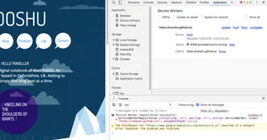 Chrome Canary has a new application tab for use with service workers