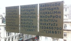 GDS testing the New Transport font weights.