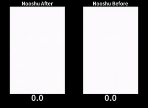 Animation showing the difference in page load performance.