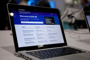 GOV.UK website viewed on a laptop.