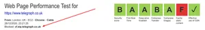 Blocked URL strings are displayed in the results at the top of the page.