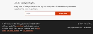 In the bottom-right corner of his website, you will see the "This page loaded in 0.376 seconds.".