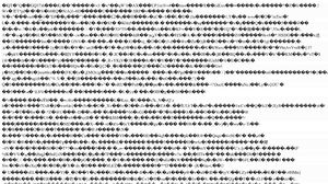 The garbage output of a raw Brotli encoded HTML file in the browser looks like something from the Wingdings font from the early 90’s