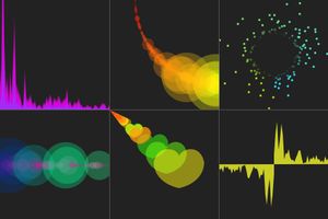 Canvas visualizations using HTML5 and patched version of Firefox Caption: Here are 6 visualisations I've built, using the modified version of Firefox you can switch between them with live data.