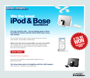 Auto Trader landing page 4.