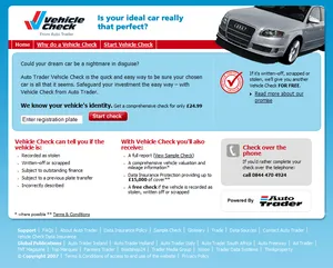 Auto Trader landing page 2.