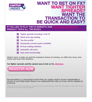 Cantor Index landing page version 3.