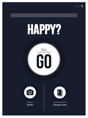 David Jones instore photo booth confirm photo.