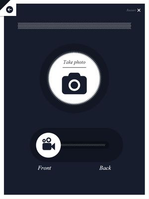 David Jones instore photo booth take photo.