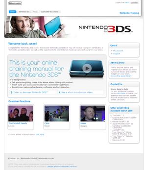 Nintendo training sample page 1.