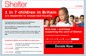 Shelter landing page version 2.