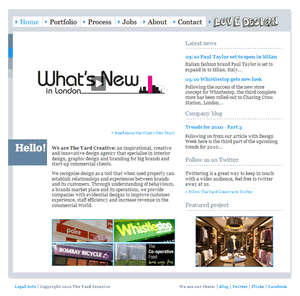 The Yard Creative homepage image.