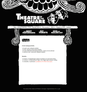 Theatre in the Square events page.