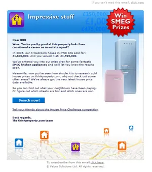 Think Property email template.