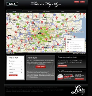 This is my AGA homepage expanded.